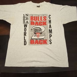 Vintage Chicago Bulls Back to Back Champs Shirt